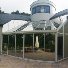Photo of Solar Gard Sentinel Plus window tinting installed on the Filmatec veranda